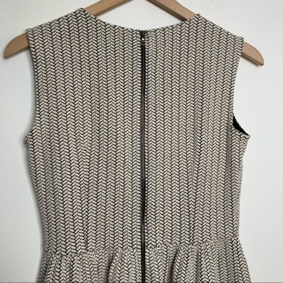 Loft Sleeveless Black And White Fit & Flare Dress - Picture 6 of 8